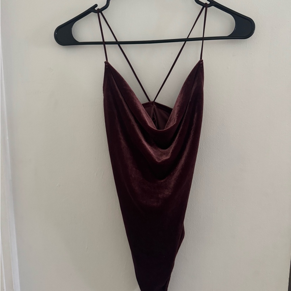 Abercrombie & Fitch Burgundy Bodysuit